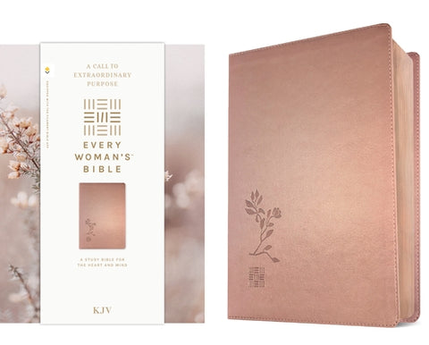KJV Every Woman's Bible, Filament Enabled (Leatherlike, Rose Gold, Red Letter) by Tyndale