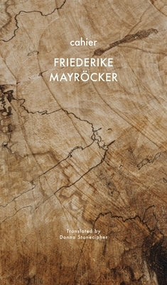 Cahier by Mayr?cker, Friedericke