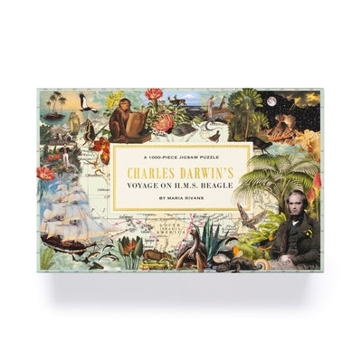 The Voyage of HMS Beagle: Charles Darwin's Journey of Discovery: A 1000-Piece Jigsaw Puzzle by Rivans, Maria