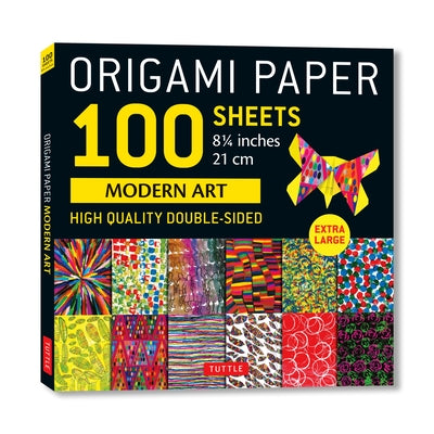Origami Paper 100 Sheets Modern Art 8 1/4: Extra Large Double-Sided Origami Sheets Printed with 12 Different Patterns (Instructions for 5 Projects Inc by Tuttle Studio
