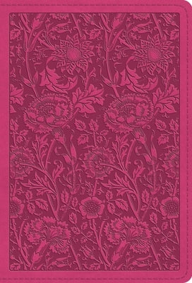 ESV Large Print Compact Bible, Red Letter (Trutone, Berry, Floral Design) by Esv Bibles