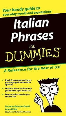 Italian Phrases for Dummies by Onofri, Francesca Romana