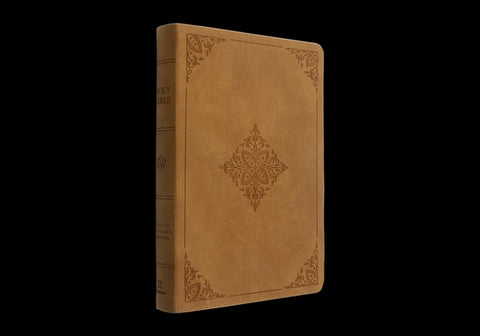 ESV Large Print Bible (Trutone, Nubuck Caramel, Fleur-De-Lis Design) by 