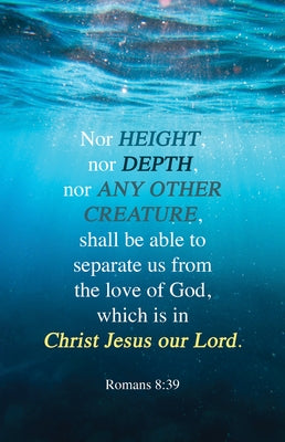 General Worship Bulletin: The Love (Package of 100): Romans 8:39 (Kjv) by Broadman Church Supplies Staff