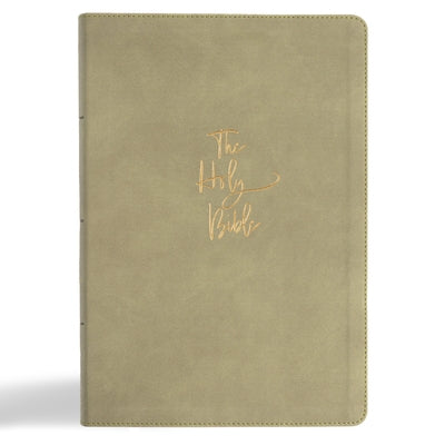 KJV Super Giant Print Reference Bible, Sage Suedesoft Leathertouch by Holman Bible Publishers