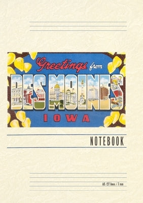 Vintage Lined Notebook Greetings from Des Moines by Found Image Press