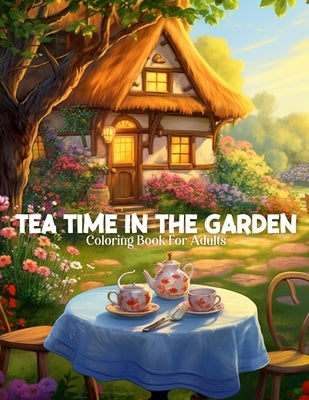 Tea Time In The Garden Coloring Book For Adults by Publishing, Color Pops