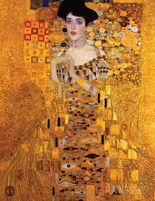 Gustav Klimt Monthly Planner 2025: Portrait of Adele Bloch-Bauer I Gold Art Nouveau Year Agenda: January-December (12 Months) by Press, Shy Panda