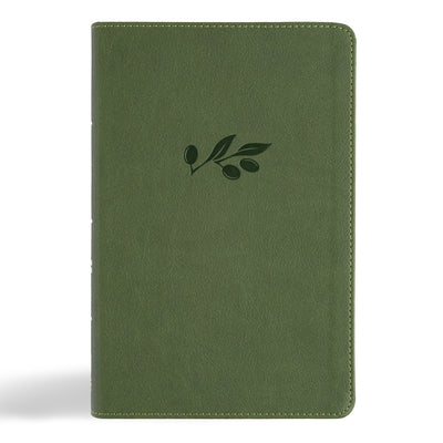 CSB Large Print Personal Size Reference Bible, Digital Study Edition, Olive Leathertouch, Indexed by Csb Bibles by Holman