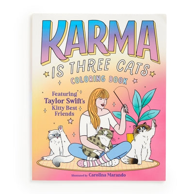 Karma Is Three Cats Coloring Book by Mudpuppy