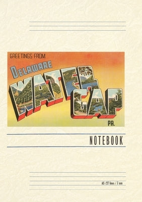 Vintage Lined Notebook Greetings from Delaware, Water Gap, Pennsylvania by Found Image Press