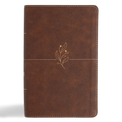 CSB Single-Column Personal Size Bible, Digital Study Edition, Brown Leathertouch by Csb Bibles by Holman