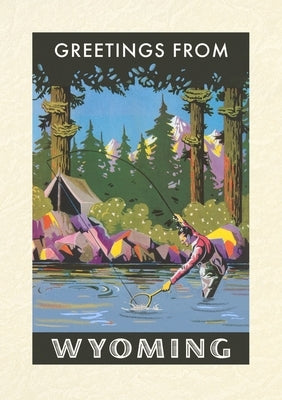 Vintage Lined Notebook Greetings from Wyoming by Found Image Press