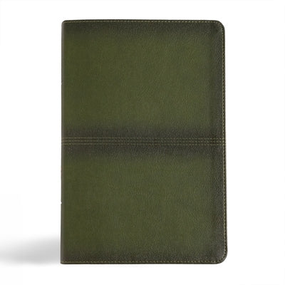 CSB Men's Daily Bible, Olive Leathertouch, Indexed by Wolgemuth, Robert