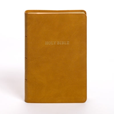 KJV Personal Size Giant Print Bible, Camel Suedesoft Leathertouch, Indexed by Holman Bible Publishers