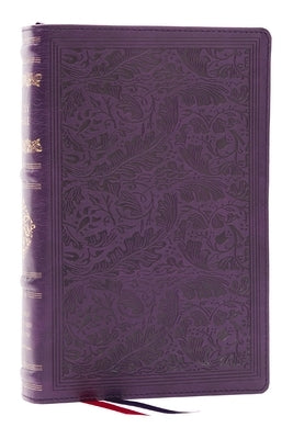 RSV Personal Size Bible with Cross References, Purple Leathersoft, Thumb Indexed, (Sovereign Collection) by Thomas Nelson