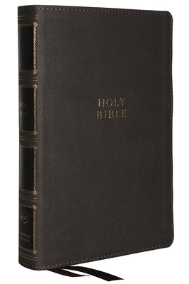 KJV Holy Bible: Compact Bible with 43,000 Center-Column Cross References, Gray Leathersoft W/ Thumb Indexing (Red Letter, Comfort Print, King James Ve by Thomas Nelson