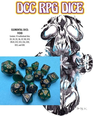 DCC RPG Dice - Elemental Dice Void by Stroh, Harley