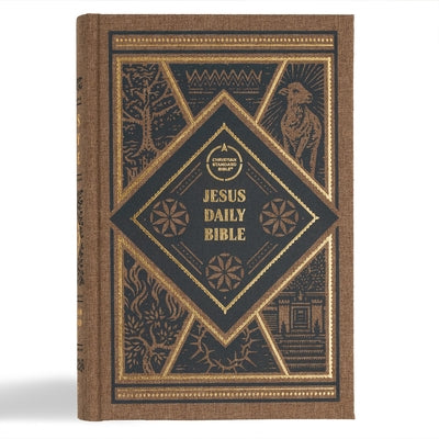 CSB Jesus Daily Bible, Brown Cloth Over Board: Guided Readings Showing Christ Throughout Scripture by Milioni, Dwayne