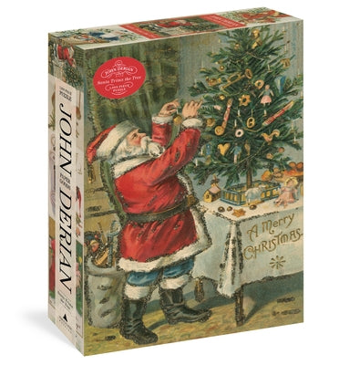 John Derian Paper Goods: Santa Trims the Tree 1,000-Piece Puzzle by Derian, John