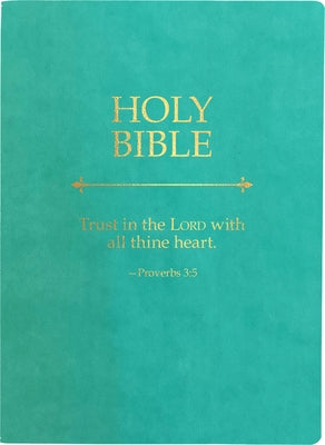 KJV Holy Bible, Trust in the Lord Life Verse Edition, Large Print, Coastal Blue Ultrasoft: (Red Letter, Teal, 1611 Version) by Whitaker House