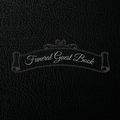 Funeral Guest Book: Condolence Book for Funerals / Sign In Book with Registry Lines for Names, Contact, and Messages by Russ West