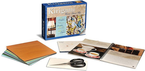 Kirigami Home Decor Kit [With Scissors and Origami Paper/Tracing Paper] by Riegelman, Rianna