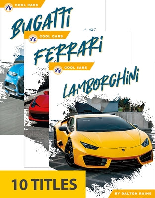 Cool Cars (Set of 10) by Rains, Dalton