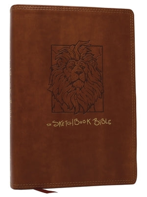 The Sketchbook Bible: The Complete Bible with Hundreds of Illustrations (Nkjv, Brown Leathersoft, Red Letter, Comfort Print) by Mignard, Paul