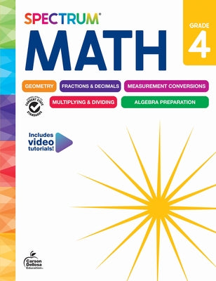 Spectrum Math Workbook, Grade 4 by Spectrum