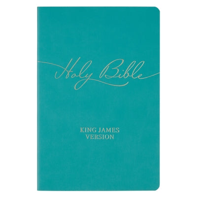 KJV Bible Gift Faux Leather, Teal by Christian Art Gifts