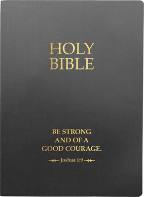 KJV Holy Bible, Be Strong and Courageous Life Verse Edition, Large Print, Black Ultrasoft: (Red Letter, 1611 Version) by Whitaker House