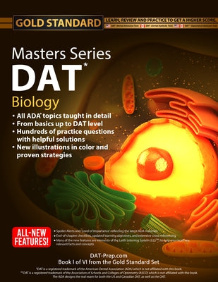 DAT Masters Series Biology: Comprehensive Preparation and Practice for the Dental Admission Test Biology by Gold Standard DAT by Ferdinand, Brett