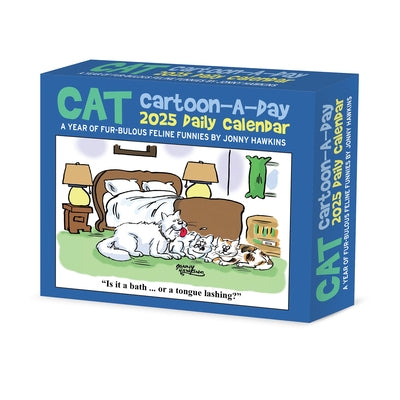 Cat Cartoon-A-Day by Jonny Hawkins 2026 5.4 X 6.2 Box Calendar by Hawkins, Jonny