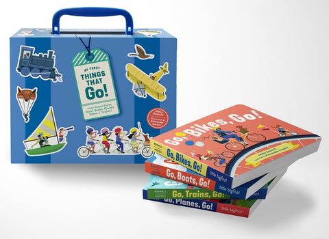 My First Things That Go: A Four-Board-Book Box Set of Boats, Planes, Bikes, and Trains for Toddlers 1-3 by Boswell, Addie