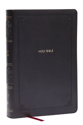 KJV Giant Print End-Of-Verse Reference Bible, Black Leathersoft, Red Letter, Comfort Print (Thumb Indexed) by Thomas Nelson