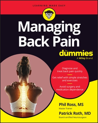 Managing Back Pain for Dummies by Roth, Pat