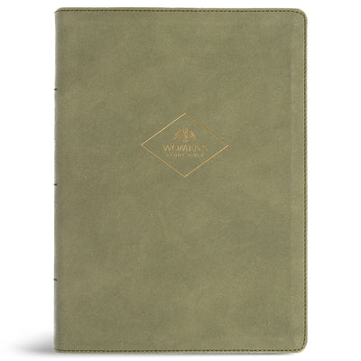 CSB Women's Study Bible, Sage Suedesoft Leathertouch, Indexed by Dan Laing, Stefana