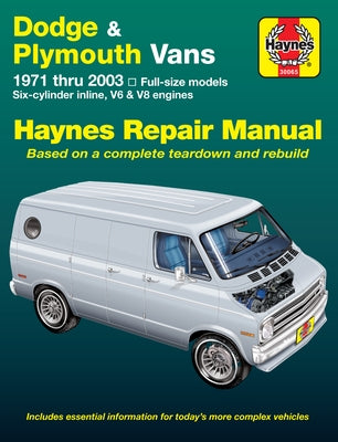 Dodge Tradesman, Sportsman & Plymouth Voyager Full-Size Vans 1971-03 by Haynes, J. H.