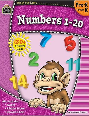 Ready-Set-Learn: Numbers 1-20 Prek-K by Teacher Created Resources