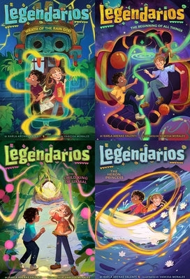 The Legendarios Mythical Collected Set: Wrath of the Rain God; The Beginning of All Things; The Child King of Uxmal; The Heron Princess by Arenas Valenti, Karla
