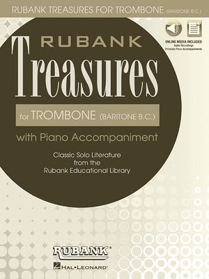 Rubank Treasures for Trombone (Baritone B.C.): Book with Online Audio (Stream or Download) by Voxman, H.