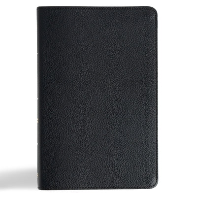 CSB Thinline Bible, Anglicised Edition, Black Genuine Leather by Csb Bibles by Holman