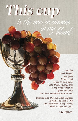 Communion Bulletin: This Do (Package of 100): Luke 22:19-20 (Kjv) by Broadman Church Supplies Staff