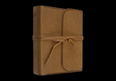 ESV Single Column Journaling Bible (Natural Leather, Brown, Flap with Strap) by 