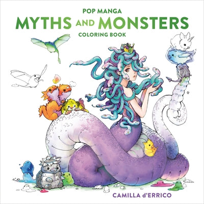 Pop Manga Myths and Monsters Coloring Book by D'Errico, Camilla