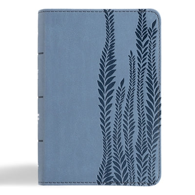 CSB Large Print Compact Reference Bible, Digital Study Edition, Slate Leathertouch by Csb Bibles by Holman