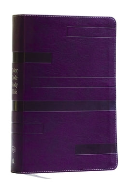 Color Code Study Bible, Revealing God's Truth Color by Color (Kjv, Purple Leathersoft, Red Letter) by Thomas Nelson