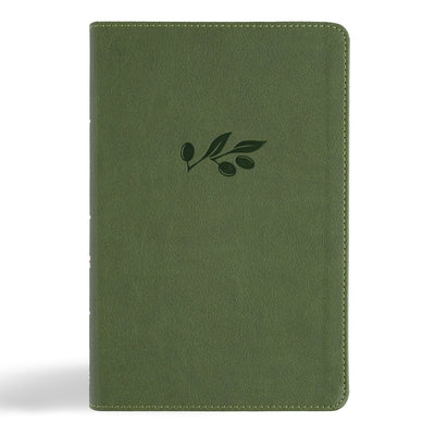 CSB Large Print Personal Size Reference Bible, Digital Study Edition, Olive Leathertouch by Csb Bibles by Holman