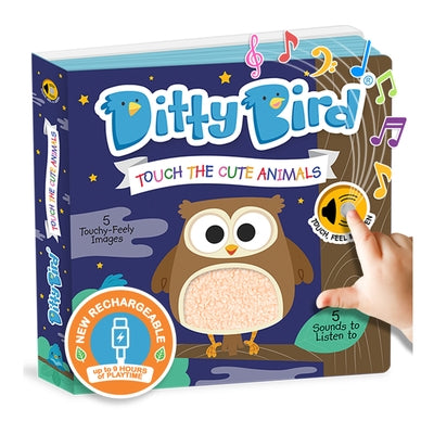 Ditty Bird Touch the Animals Interactive Sensory Sound Book for Babies 6 - 18 Months Touch and Feel Books with Textures Early Learning Toy for Infant by Ditty Bird